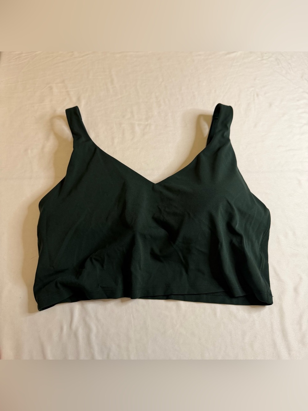 OFFLINE by Aerie Real Me Longline Sports Bra XL Green Low Impact Yoga Athletic